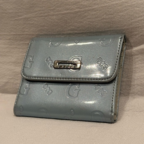 SOLD - Guess Baby Blue Small Wallet - Picture 2 of 7